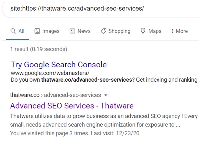 site command search seo