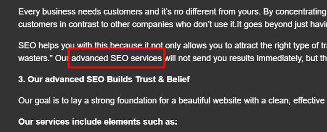 same page linking seo
